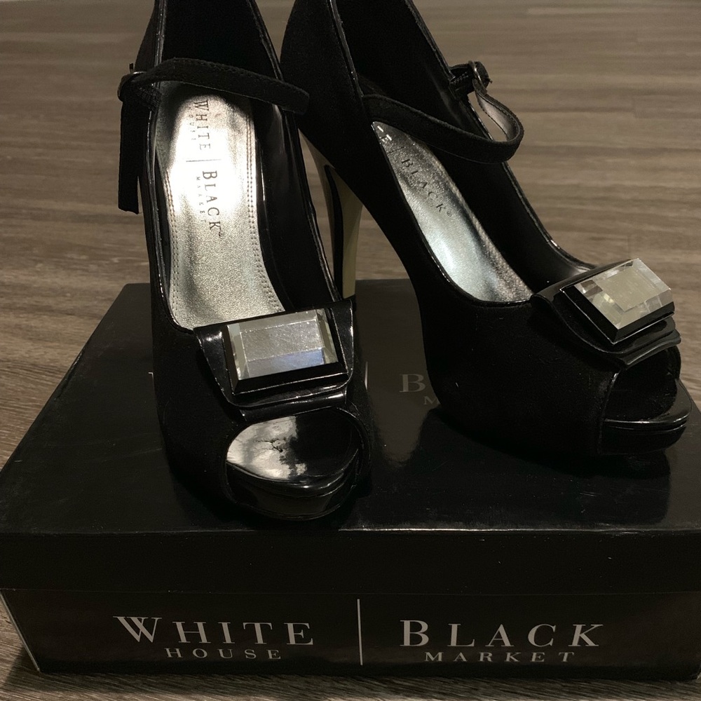 Beautiful WHBM strap heels